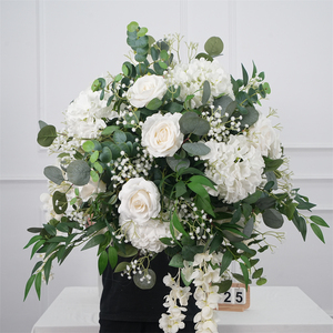 <b>Large</b> <b>Flower</b> ball Wedding Table Centers <b>Artificial</b> <b>Flower</b> Arrangements Floral Ball for Wedding Decoration - Product Image 1
