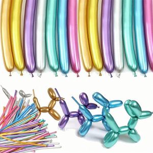 260 Globos Metálicos Cromados para Decoración de Fiestas, Globos de Látex Largos Mágicos para Manualidades con Forma de Animales - Product Image 1