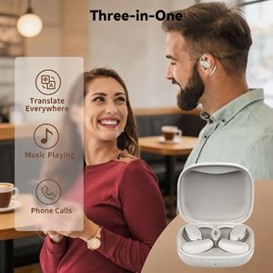 Écouteurs de traduction intelligents IA Bluetooth, interprétation multilingue en temps réel pour les voyages d'affaires et les réunions - Product Image 5