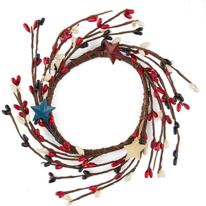 Ramas de vid artificiales con cuentas Siyi Crafts de 40 cm, 8 pares multicolor, para material de tejido de coronas. - Product Image 3