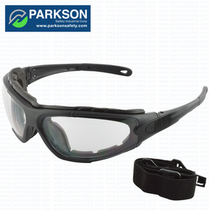 Lunettes de sécurité confortables fabriquées à Taïwan, monture PC Parkson SS-6101, certifiées ANSI/CE/EN166/UKCA, branches en PC/TPR, protection oculaire, 34g - Product Image 3