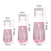 Botella de Spray Personalizada de Plástico Recargable de 30ml 60ml 100ml con Logotipo Personalizado