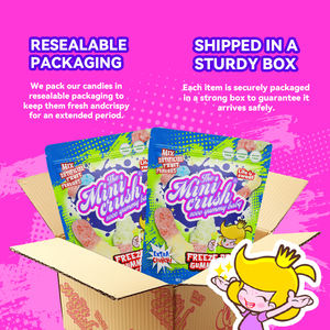 कारखाने की प्रत्यक्ष बिक्री फ्रीज सूखे कैंडी स्नैक्स, मीठे फल स्वाद कुरकुरा फ्रीज सूखे गुम्मई कैंडी - Product Image 4