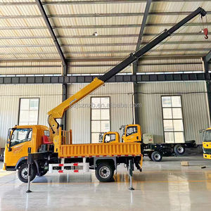 Camion-grue de transport chinois télécommandé, capacité de levage 10 tonnes, camion-benne mobile 6x4 avec grue - Product Image 5