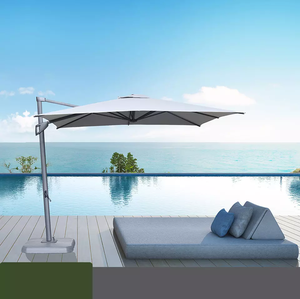 10ft Square Big Shelter <strong>Tilt</strong> Mechanism Cantilever <strong>Garden</strong> <strong>Parasols</strong> Commercial Hanging Patio Umbrellas Outdoor Furniture Modern - Product Image 1