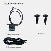 360 Panoramique 720P HD Caméra Arrière Avant Gauche Droite 3D Surround pour Android Autoradio Plug and Play