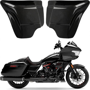 Paneles Laterales Negros de Fibra de Carbono VPZMT Fabricados en EE. UU. para Harley Davidson Touring Road King Road Glide Electra Glide Street Glide - Product Image 1