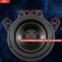 Haut-parleur de subwoofer audio pour voiture 15 "Competition Sub RMS 1500W Strong Punch Bass Speaker Peak 3000W 15 Inch SPL Car Subwoofer