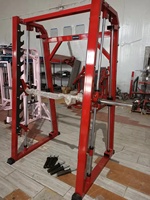 Machine de musculation Smith Attachements Dominator Fitness Avec Plaques Libre Connecté High Transit Gym Machines