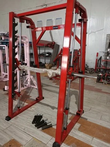 Máquina de entrenamiento de fuerza Accesorios Smith Dominator Fitness con placas Máquinas de gimnasio de alto tránsito conectadas de movimiento libre - Product Image 4