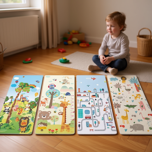 Play <b>Mat</b> 180x200 Cm Folding With Animal And City Designs For Kids Playtime - Product Image 3