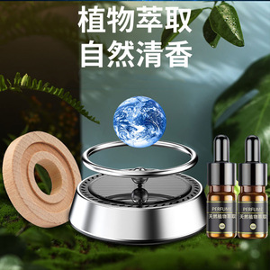 Ruijie Solar Car Air Freshener Metal Perfume Clip Center <b>Console</b> Modern Design Natural Evaporation - Product Image 2