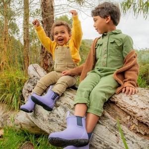 Bottes de <span class=keywords><strong>pluie</strong></span> imperméables isolées en néoprène YL-2679 pour enfants, garçons et filles, pour jeux en extérieur sur terrain boueux, vente en gros OEM/ODM - Product Image 6