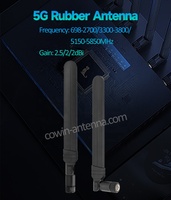 Antenne cellulaire GSM 3G LTE 4G 5G à gain élevé 700-6000 MHz omnidirectionnelle externe intérieure pleine bande pliable