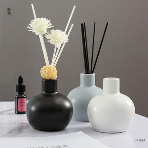 Difusor de Aroma de Cerámica Fengxi, Botella Redonda de Color Sólido, Difusor de Aceites Esenciales, Decoración para el Hogar, Adorno de Mesa DF1654 - Product Image 4