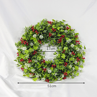 Guirlande de Noël Artificielle Toutes Saisons – Cadeau Festif pour Porte d'Entrée, Mur, Cheminée, Porche, Extérieur, Décoration Hivernale et de Fêtes pour la Maison