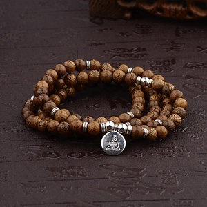 2022 nuevo Rosario de Yoga multicapa 108 cuentas de madera loto tibetano budista Mala Buda encanto <span class=keywords><strong>pulsera</strong></span> para Mujeres Hombres - Product Image 5