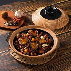 Cazuela de gres retro de diseño <span class=keywords><strong>vintage</strong></span>, olla de sopa de arroz de cerámica resistente a altas temperaturas que no se agrieta - Product Image 4