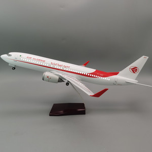 Modèle d'avion de bureau Boeing 737-800 AIR ALGERIE à l'échelle 1:85 (47 cm) avec roues et éclairage LED – Prix de gros pour articles cadeaux - Product Image 2