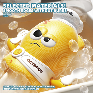 Giocattolo antistress simpatico e unico con design da chef, polpo/dodonna elettrico automatico che si muove, evita gli ostacoli e balla - Product Image 6