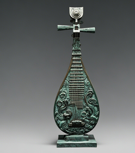 Chinese Tradition Classical Music Wholesale Instrument Stunning Bronze <strong>Lute</strong> Sculpture <strong>for</strong> <strong>Sale</strong> - Product Image 5