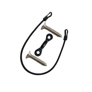 Boucle de type C avec vis, corde en caoutchouc noir de 6 mm, 40 cm, double crochet, accessoire universel pour kayak d'extérieur - Product Image 5