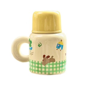 Sáng tạo công suất lớn dễ thương phim hoạt hình con chó con gốm cốc cà phê nắp xử lý Hộp Quà Tặng đặt máy rửa chén lò vi sóng an toàn văn phòng lưu niệm - Product Image 5