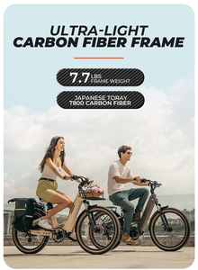 Gran oferta 2025, <span class=keywords><strong>bicicleta</strong></span> eléctrica de fibra de carbono de 750W con dos bicicletas eléctricas de ciudad con batería de litio extraíble para adultos - Product Image 2