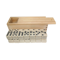 Console de jeu professionnelle pour enfants, jouet de haute qualité, en plastique, dominos de table avec boîte en bois, offre spéciale