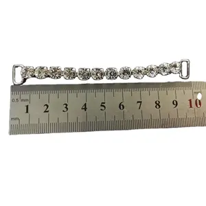 Wholesale New stylish 10cm rhinestone connector for swimwear bra clip accessories