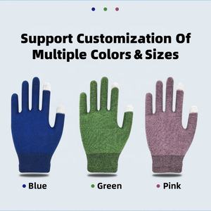 Guanti Touchscreen invernali a doppio strato guanti morbidi comodi termici caldi elasticizzati elasticizzati per giocare in bicicletta - Product Image 3