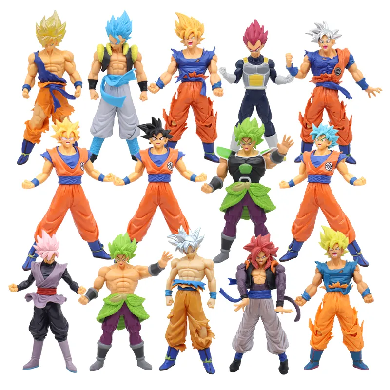 14 styles 18cm Super Saiyan GoKu Vegeta Brolly pvc action figure dragon z ball anime character model toys