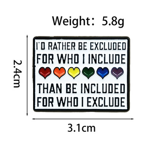 เข็มกลัดรูปทรงสี่เหลี่ยมลายคำคมภาษาอังกฤษคลาสสิก ดีไซน์การ์ตูนสร้างสรรค์ ลายหัว<span class=keywords><strong>ใจ</strong></span>ห้าสี เครื่องประดับอเนกประสงค์ มีสินค้าพร้อมส่ง - Product Image 4
