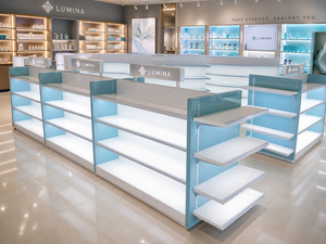 Custom Beauty Skincare Store Design Cosmetic <b>Display</b> <b>Cabinets</b> Modular Retail Fixtures Modern Minimalist Shop Interior Solution - Product Image 5