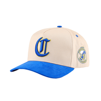 Gorra de Béisbol Personalizada de Alta Calidad, 5 Paneles, Estilo A-Frame, Algodón Terry, Logotipo Bordado en 3D, Gamuza de Dos Tonos, Unisex, Ajustable