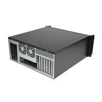 Boîtier de serveur à 8 baies à échange à chaud, prix usine, avec affichage LCD de la température, 19 pouces, profondeur 450 mm, châssis de serveur 4U pour montage en rack