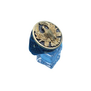 Bague rouge à motif flash en acier inoxydable doré, bijou unisexe, cadeau - Product Image 5