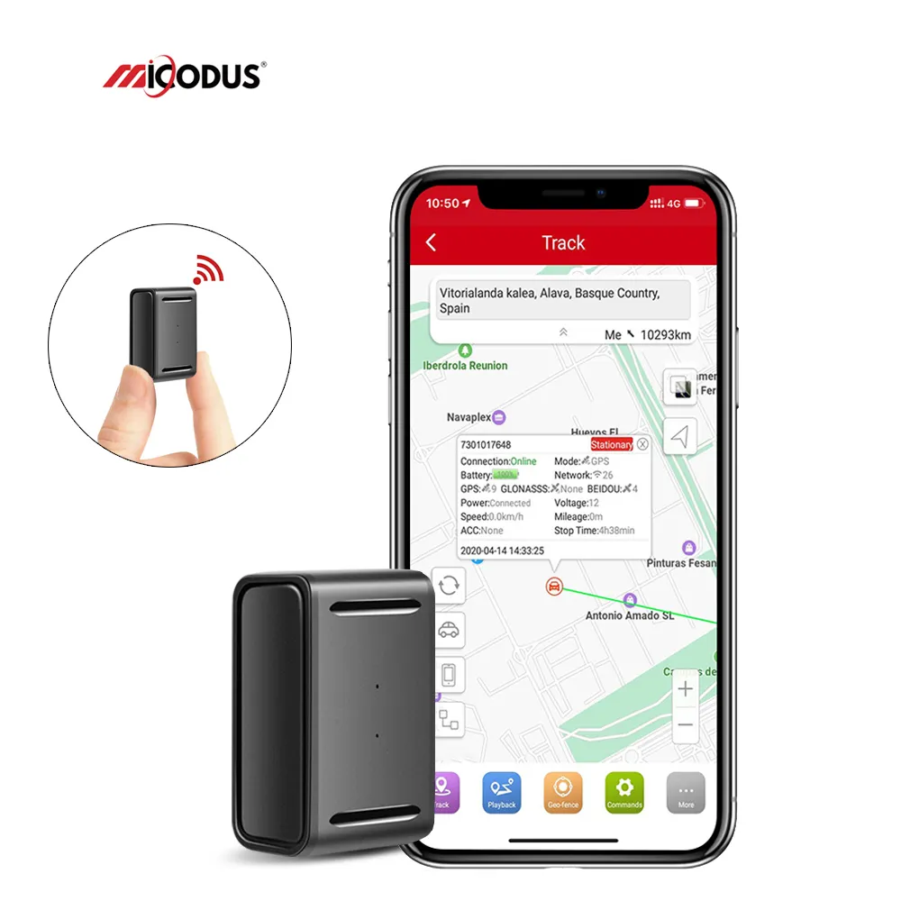 موقع مجاني وتطبيق للأمتعة الشخصية أصول MiCODUS ML150 Gps معدات صغيرة الحجم منخفضة التكلفة لتحديد المواقع تعقب