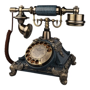 Hotel Keypad putar rekaman Landline logam Resin antik telepon mode lama untuk hadiah pesta pernikahan kartu SIM telepon antik