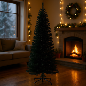 Árbol de Navidad artificial Douglas Fir de 8 pies sin luces, ramas realistas, árbol de pie para interiores, para decoración. - Product Image 2