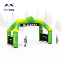 Arche de sport gonflable à 4 pattes à LED avec logo personnalisé pour l'entrée de la compétition Marathon Team Race Organizer Advertising Gonflables