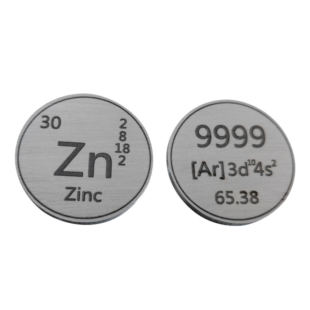 Moneda de zinc de 1 pulgada