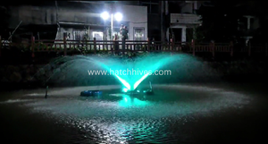 2025 nouveau produit aquaculture Machine aérateurs 4 LED lumières fontaine flottante <span class=keywords><strong>pompe</strong></span> d'éclaboussure d'eau pour étang extérieur lac - Product Image 6