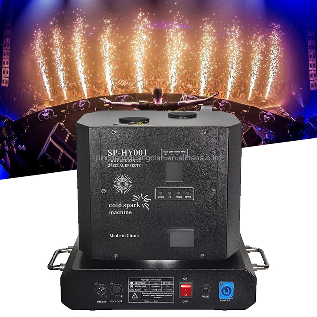 High Power 1300W Electronic Spark Machine Double-Hole Infinitely Rotatable for Fireworks and Dry Ice