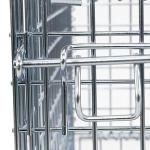 पेशेवर तार जाल कंटेनर कैस्टर सुपरमार्केट कैगेस्ट-प्रभावी ढहने वाले तार जाल कंटेनर - Product Image 6