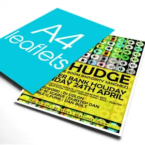 Service High Quality A4 A5 Flyer Printing Poster Custom Size A6 Brochure Magazine Catalog Booklet Flyer Printing