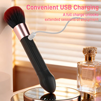 APP-gesteuerter Elektrischer Make-up-Pinsel, Wiederaufladbarer Kosmetikpinsel Weicher Make-up-Pinsel Vibrator Reise-Make-up-Pinsel Diskretes Spielzeug