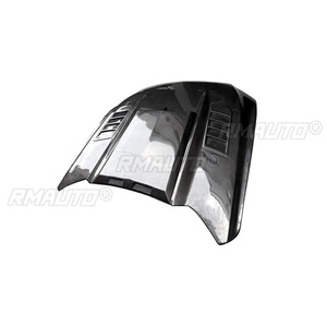 Couverture de moteur de voiture aspect fibre de carbone véritable pour Ford Mustang 2015-2017, kit carrosserie, accessoires de voiture, pièce de modification - Product Image 6