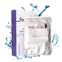 Masque pour les pieds au parfum apaisant de lavande, film hydratant réparateur pour les pieds, pour l'entretien de la beauté des pieds à domicile
