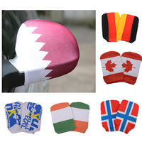 Housse de capot/retroviseur de voiture en polyester imperméable avec motif fanion